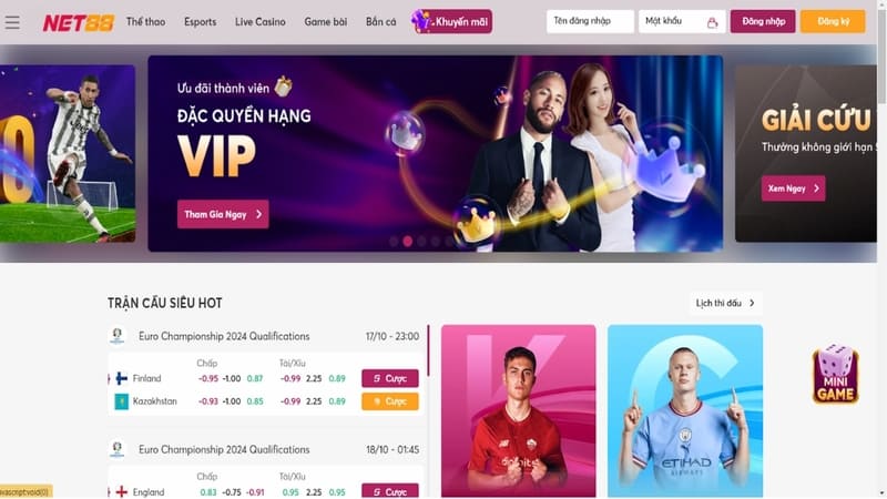 Nhà Cái Uy Tín NET88 Đẳng Cấp Quốc Tế